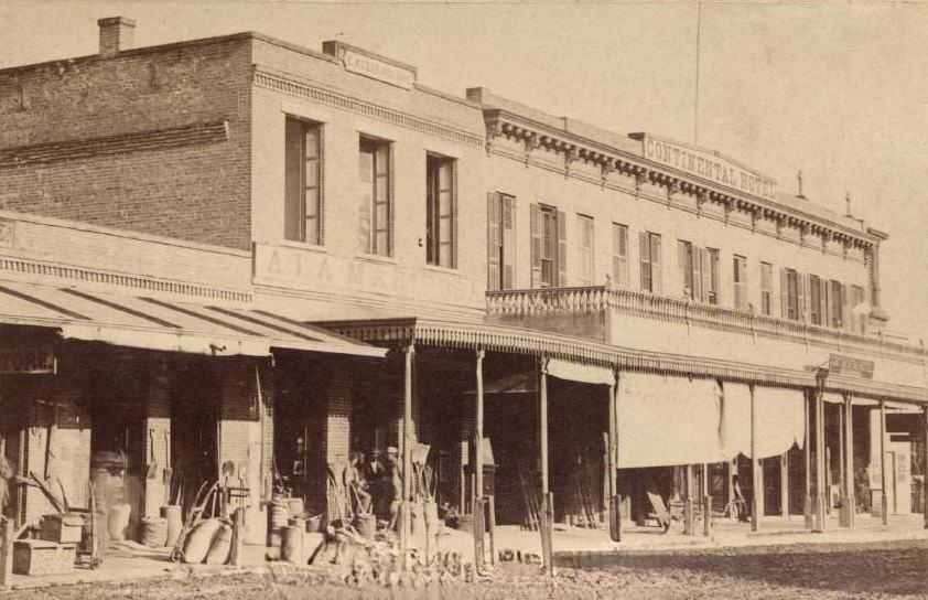 Continental Hotel, San Jose, 1870