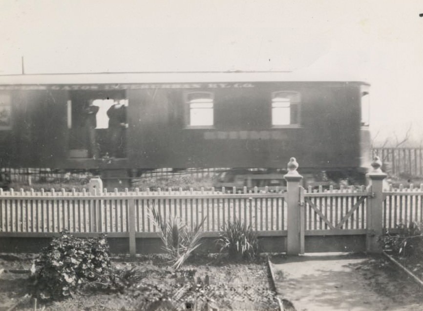 San Jose, Los Gatos Interurban Railroad Work Car, 1904