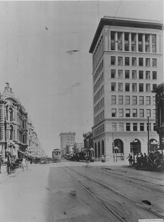 First St., looking south from Santa Clara, 1910