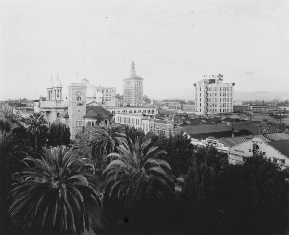 San Jose skyline, 1940