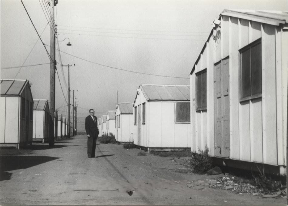 Stanley Smock at Airport Village, San Jose, 1959