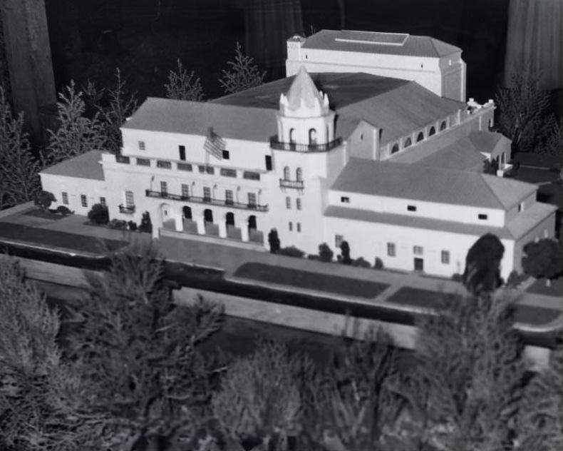 Model of San Jose Civic Auditorium, 1951