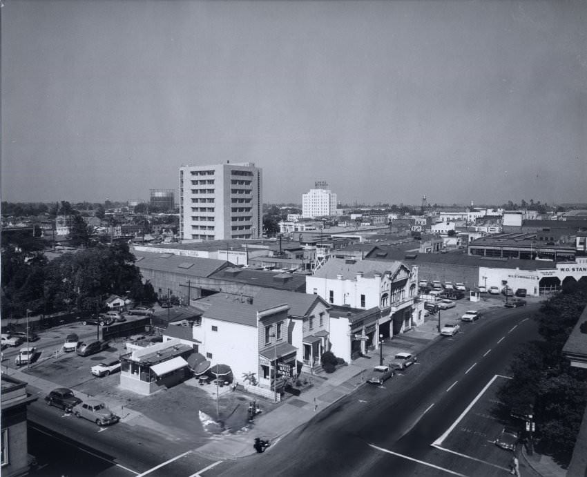 Corner of Market at Park, 1955