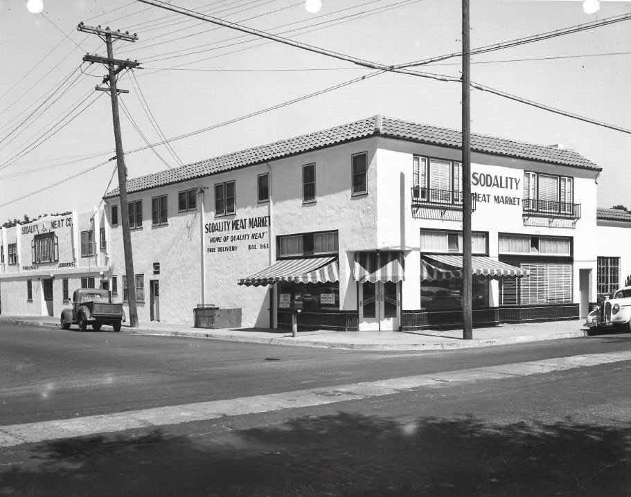 Sodality Meat Market (596 Auzerais Avenue), 1946