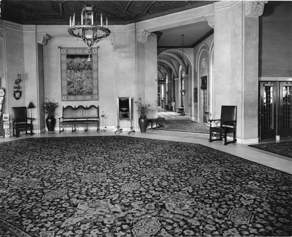 Hotel Sainte Claire Lobby, 1937