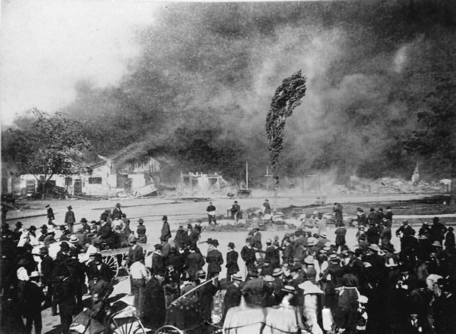 Market Street Chinatown fire, 1887