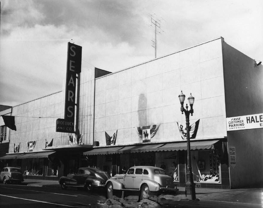 Sears Roebuck, First Street, San Jose, California, 1950