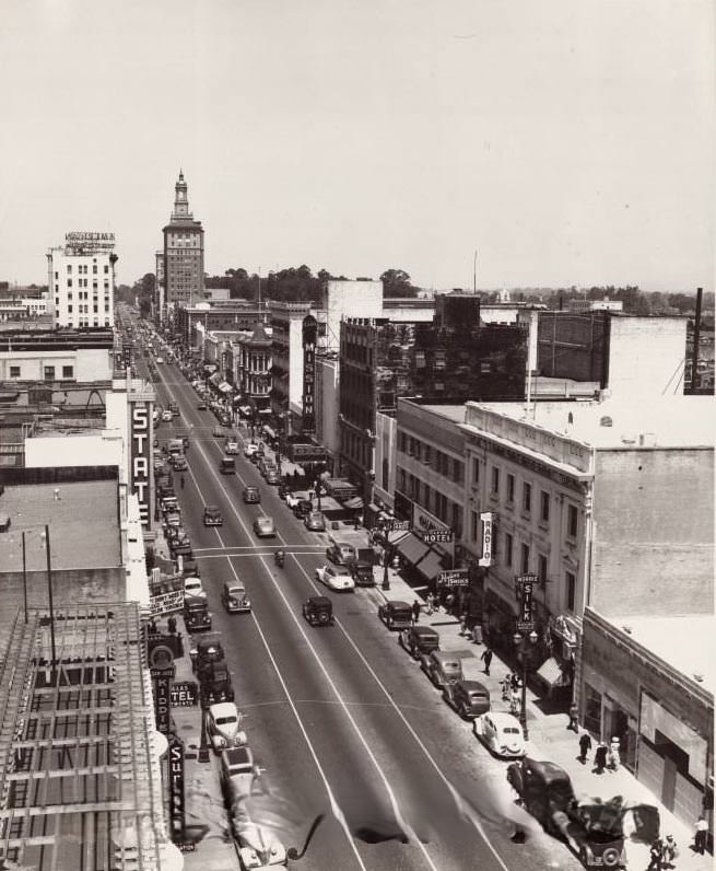 First Street businesses, 1941