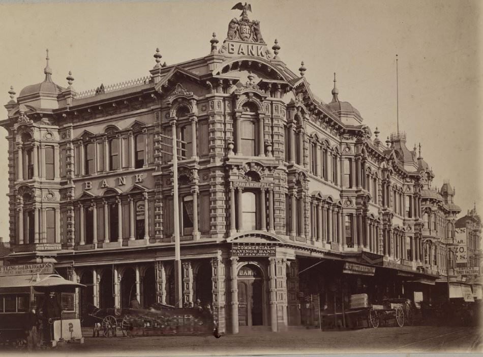 Commercial & Savings Bank, San Jose, 1884