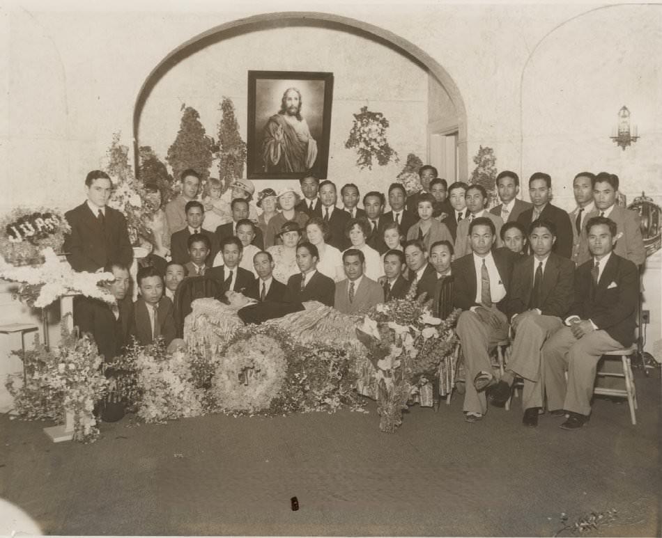 Funeral for Juan in San Jose, 1940s