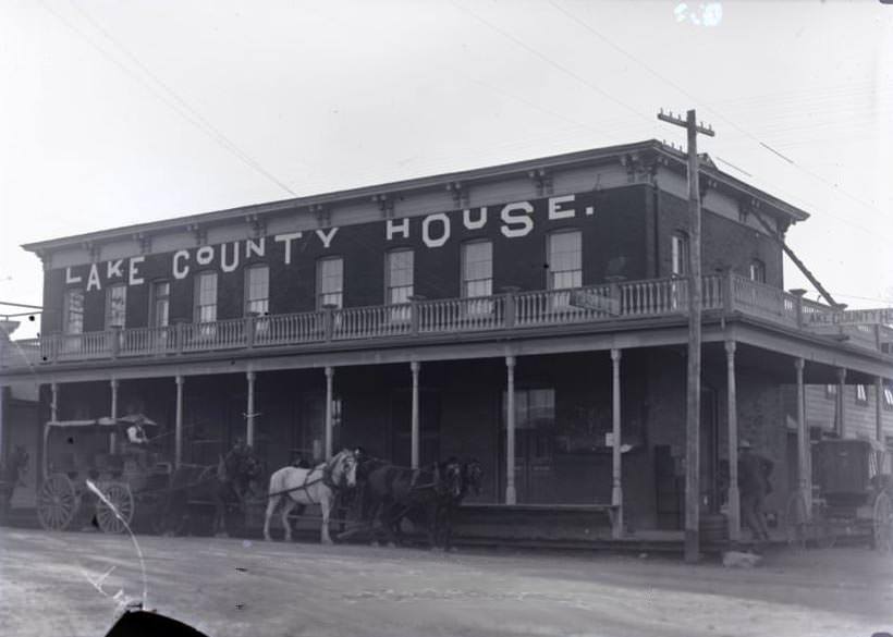 Lake County House and bar, 1910s