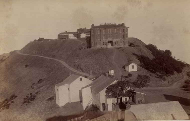 Lick Observatory buildings, 1884