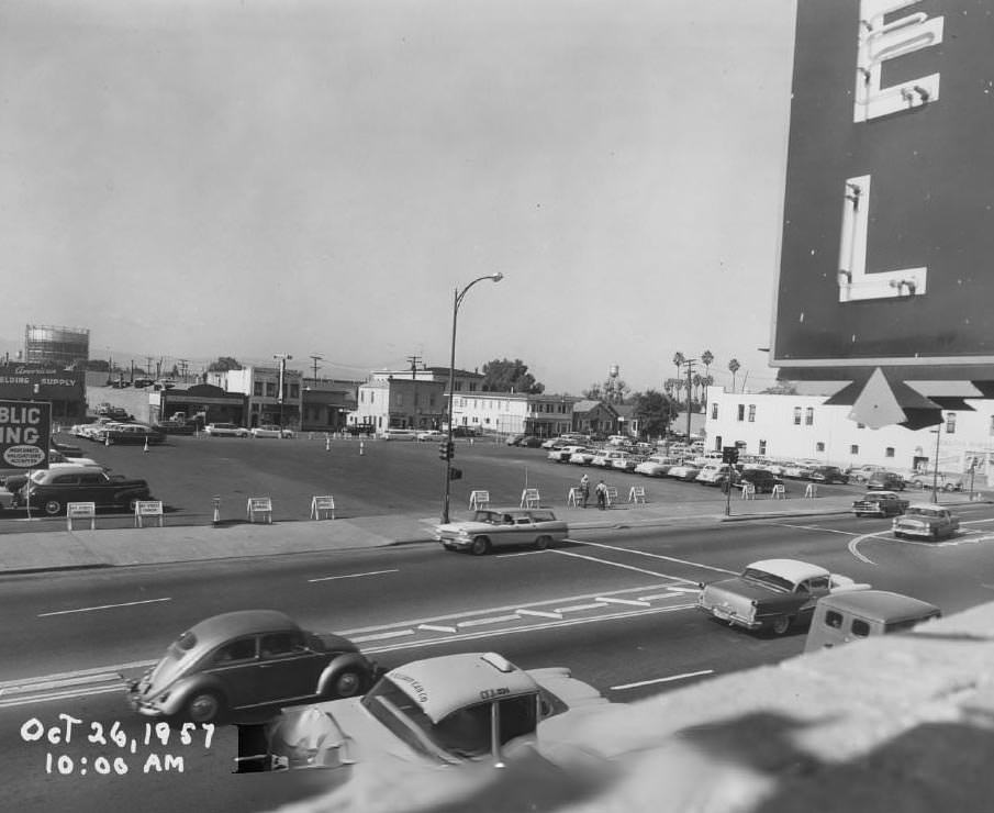 Market Street, north of Santa Clara Street, 1957