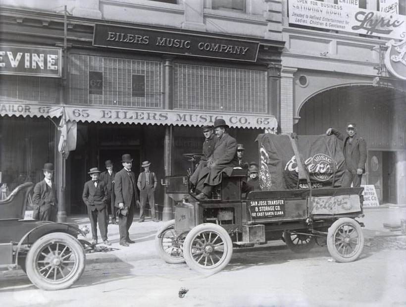 Second Street, Eilers Music Co. and Lyric Theater, 1900s