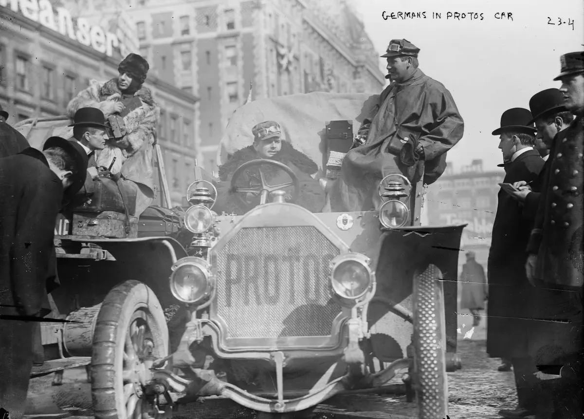 The German Protos Car, driven by Lt. Hans Koeppen.