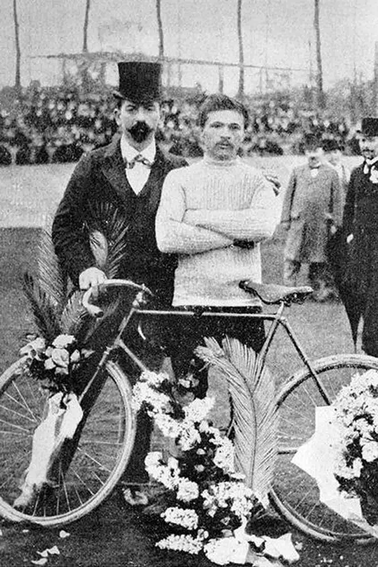 The 1903 Tour de France winner Maurice Garin.
