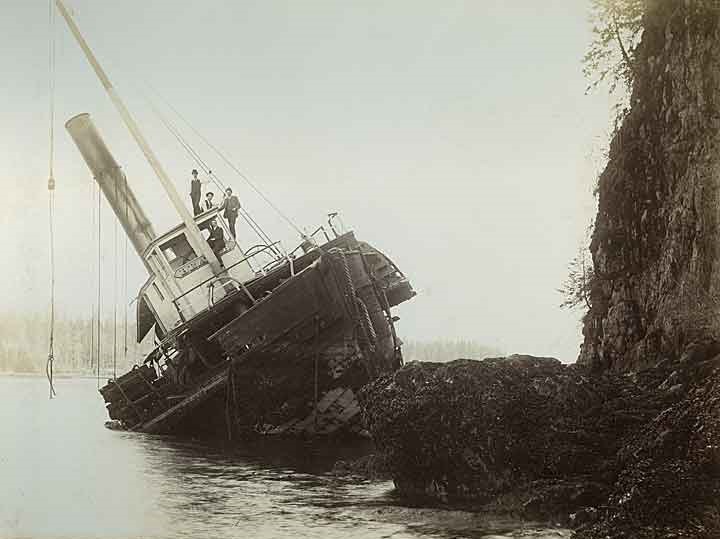 Pioneer S.S. "Beaver" First Steamer on Pacific Coast, Vancouver, 1888