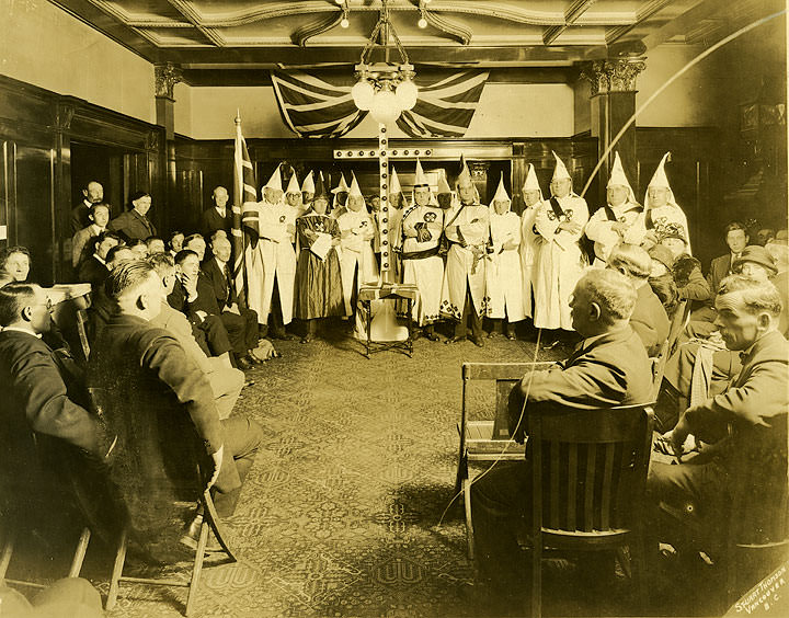 Ku Klux Klan Meeting, Vancouver, 1925