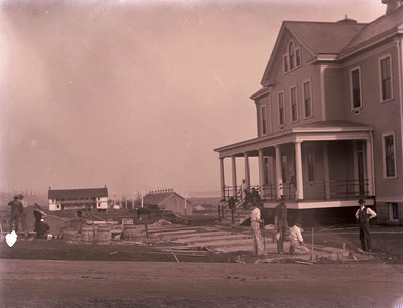 Arnada School Construction, 1910