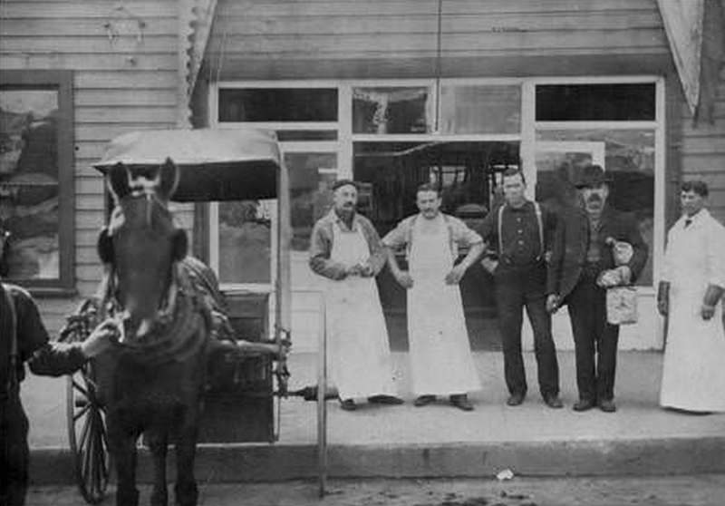 Bolton's Meat Market Located at 706 Washington Street in Vancouver, 1909