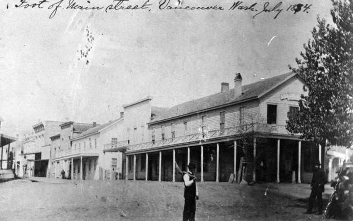 Foot of Main Street Vancouver, 1884