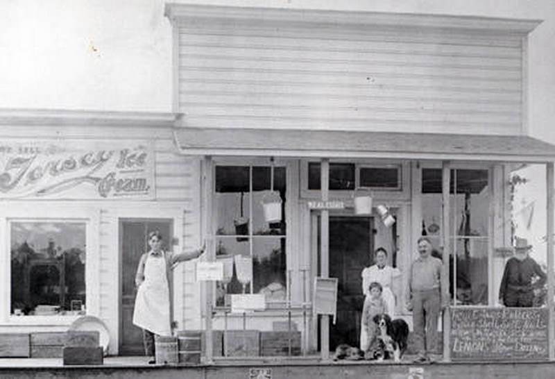 Burrows Grocery located east of the Vancouver Barracks on 10th near X Street, 1908