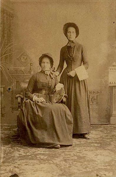 Two Female Salvation Army members in Vancouver, 1893