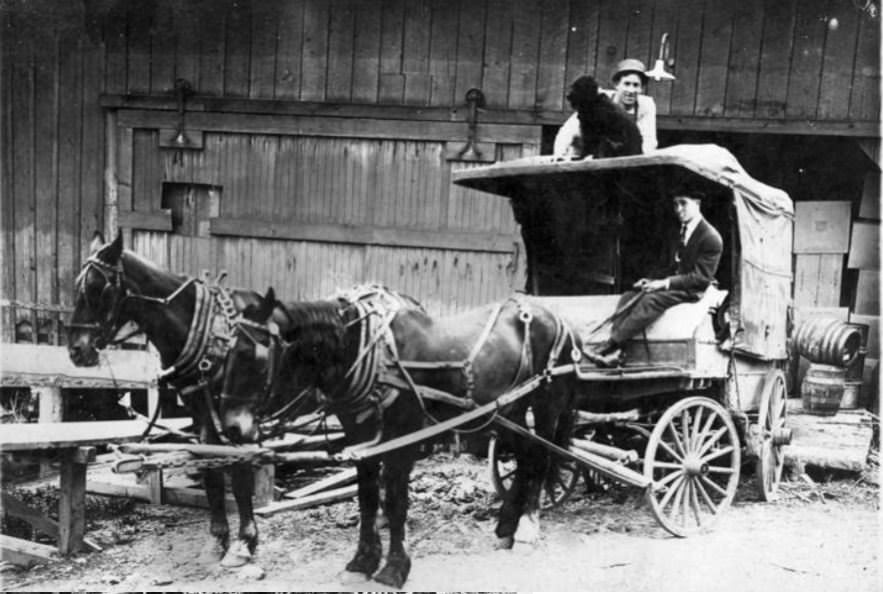 Amos and Esther Short and their many children were one of the first families in what later became Clarke County, 1890s