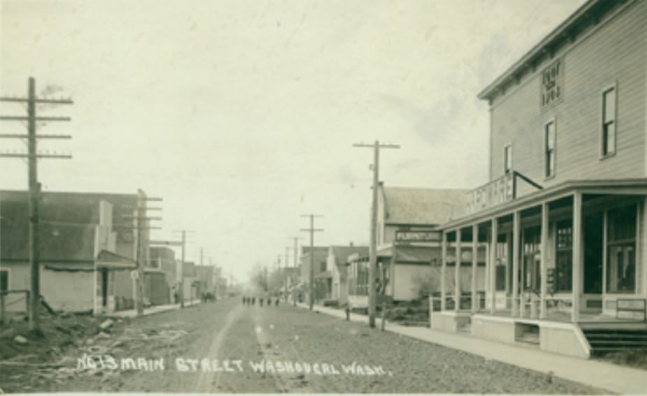 Main Street Washougal Washington, 1922