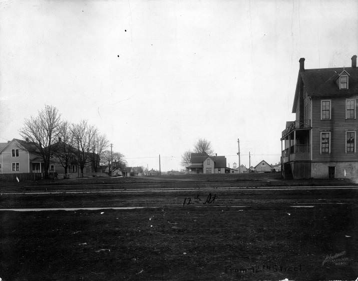 12th Street Lot Cleared for Building, 1915