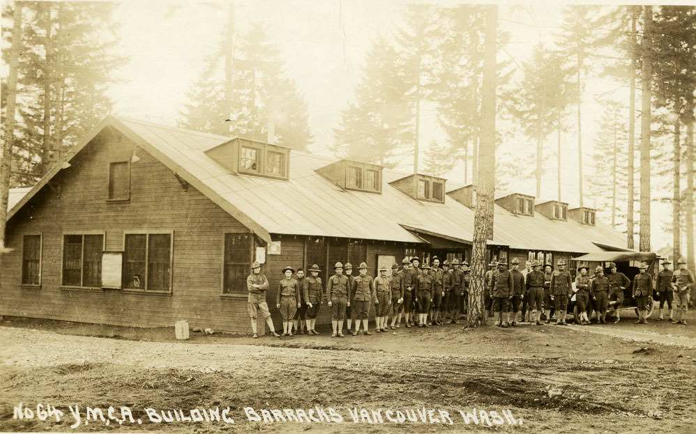 Y.M.C.A. Building Barracks, Vancouver, 1918