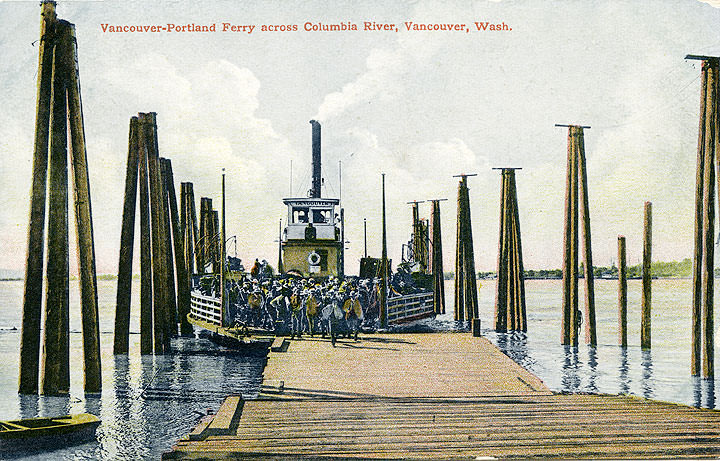 Vancouver-Portland Ferry across Columbia River, 1906