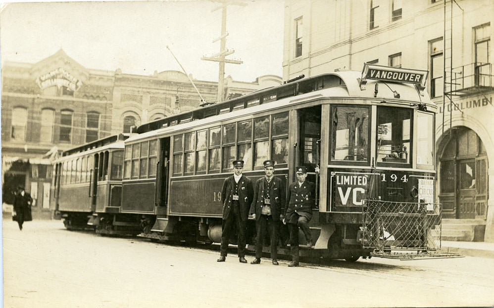 Vancouver Streetcars, 1908