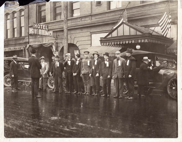 First Round of Selective Service Draftees from Vancouver, 1917