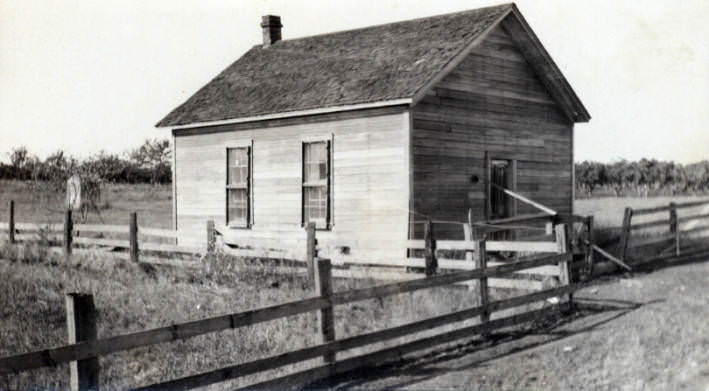 First Mill Plain School Whipple taught, 1876.