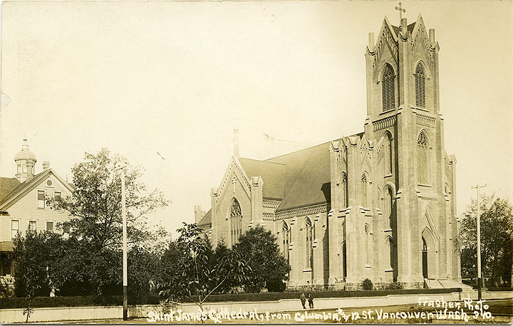 Saint James Cathedral, from Columbia and 12 St. Vancouver, 1912