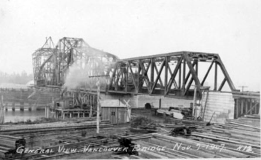 General View of the Vancouver Railroad Bridge, 1907
