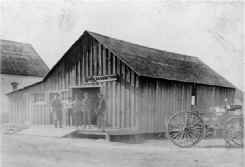 Genery Blacksmith Shop, 1909
