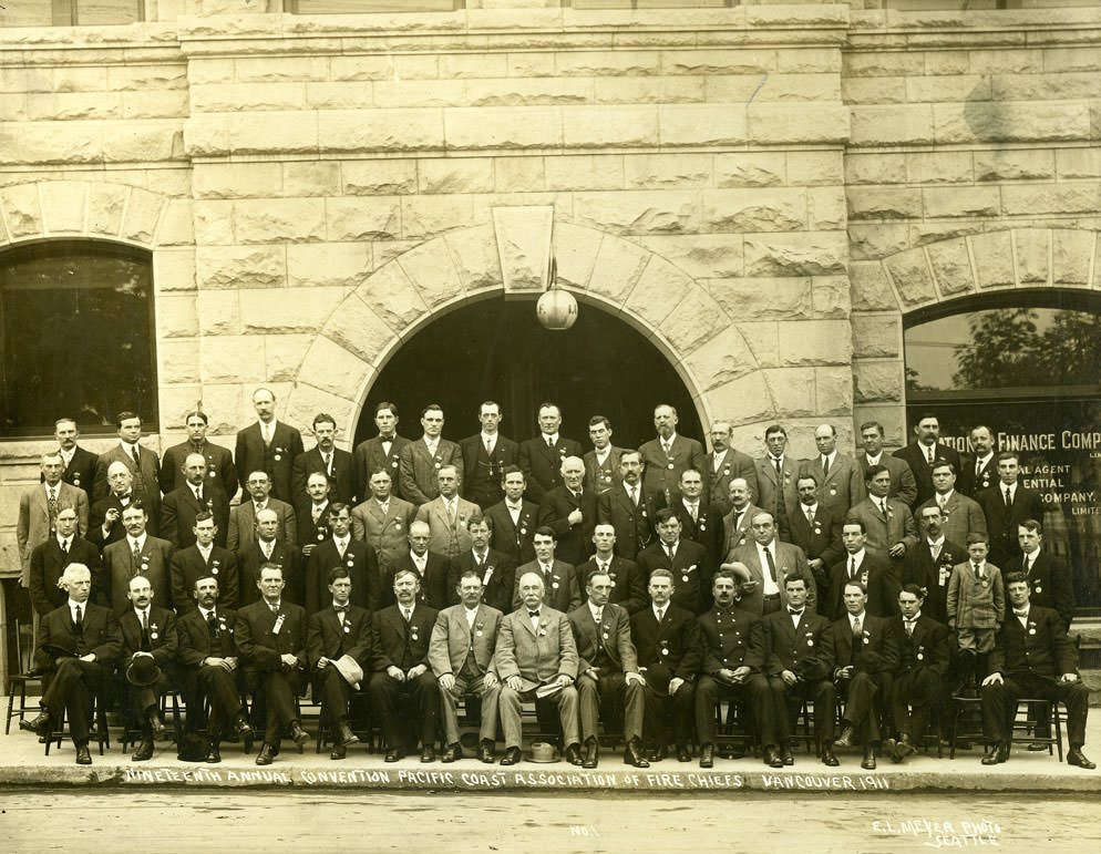 Nineteenth Annual Convention, Pacific Coast Association of Fire Chiefs, Vancouver, 1911