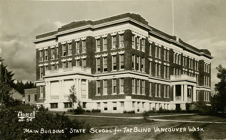 Main Building State School for the Blind, Vancouver, 1920