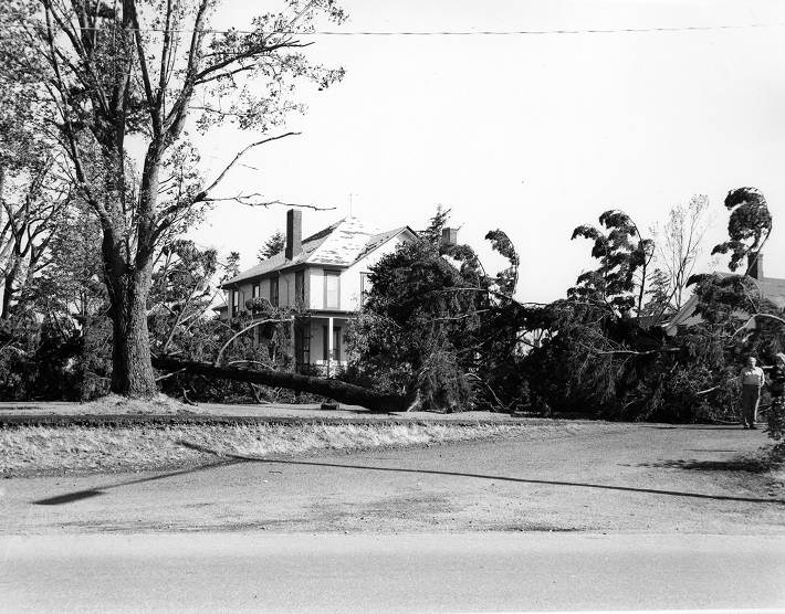 McCarty House Columbus Day Storm Damage, 1962