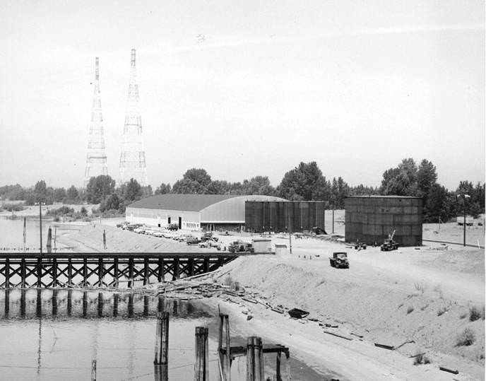 The McGuire Chemical Company plant at the Port of Vancouver, 1960