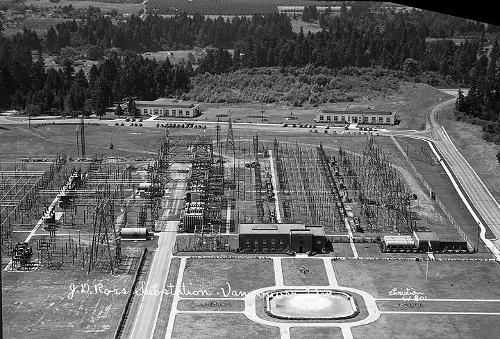 J.D. Ross Substation, Clark County, 1950