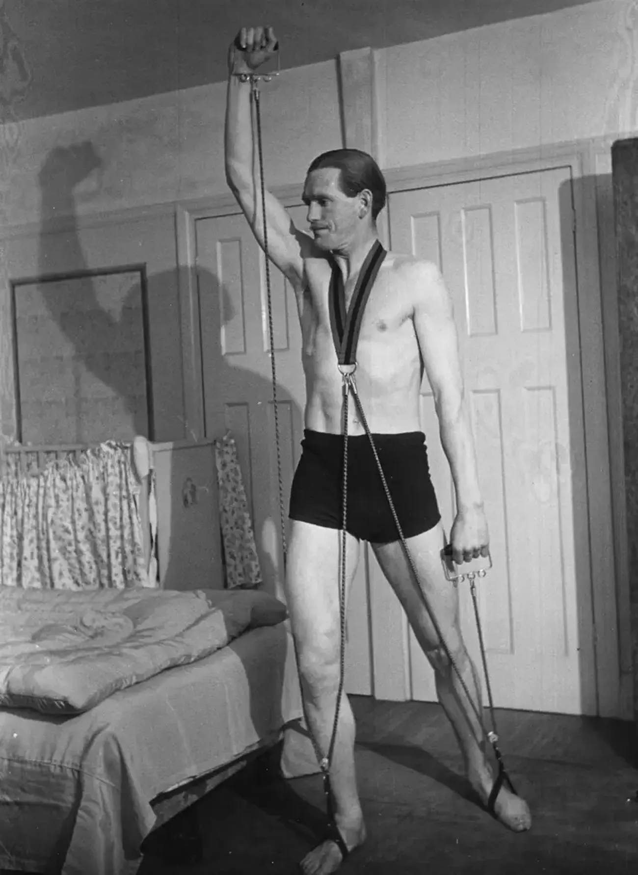 Exercise device in 1950.