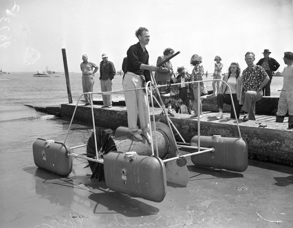 Nautical treadmill, 1953