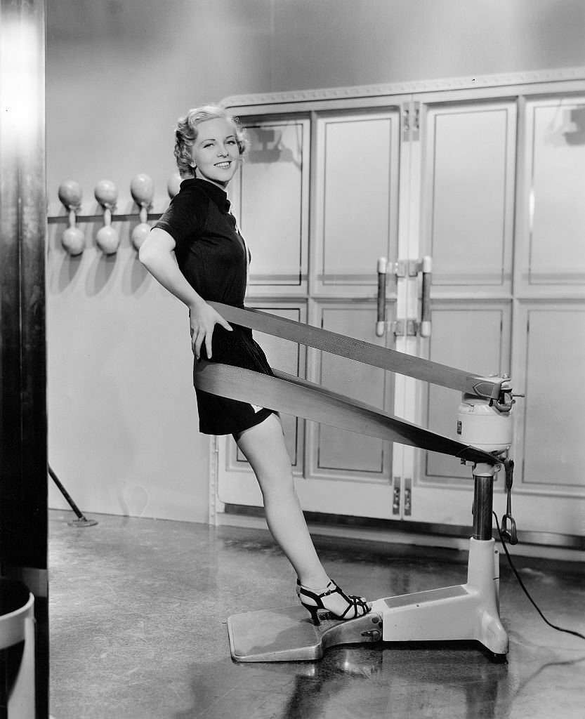 Actress Terry Walker Exercising