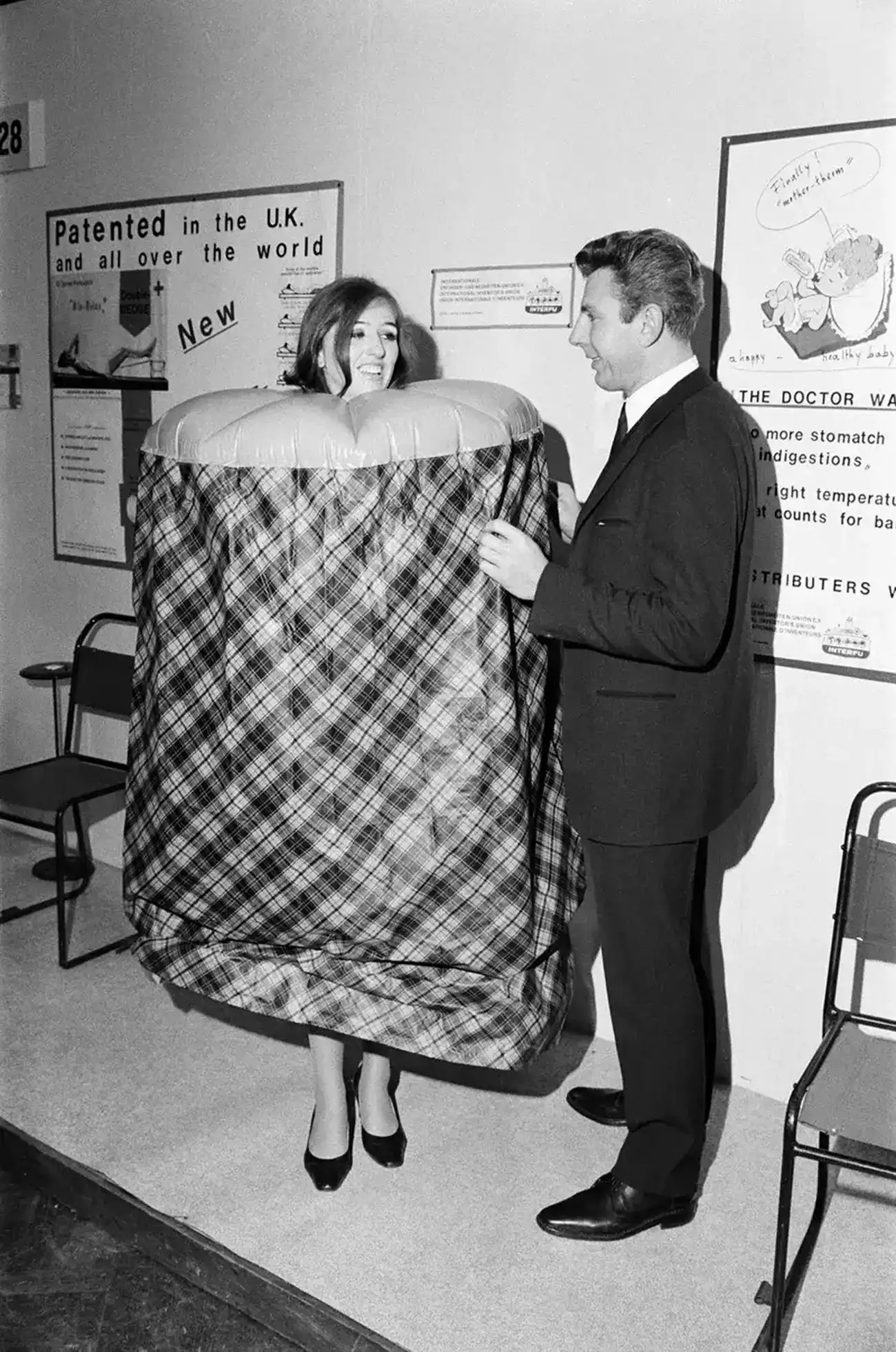 Portable sauna in 1969.