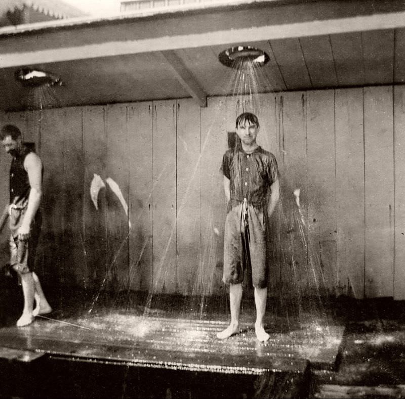 Balmer's Bathing Pavilion on Coney Island, New York, 1900