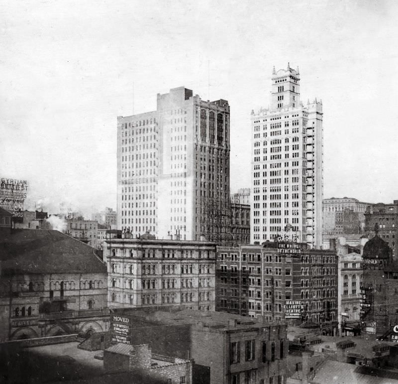 Skyscrapers, New York, 1914