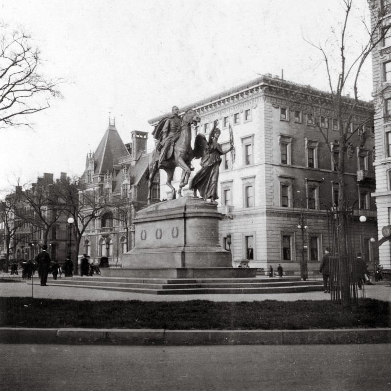 The General Sherman Monument in New York, 1914